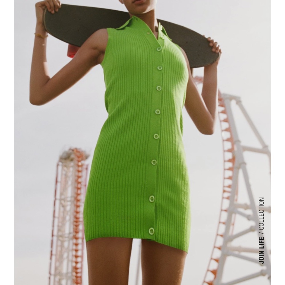 Green polo dress NWT